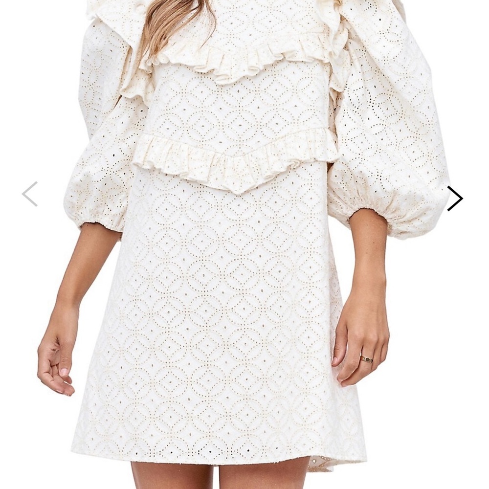 Embroidered Denim Dress shirt lace style